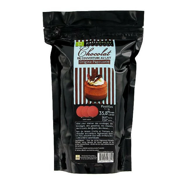 Chocolat au Lait Origine Papouasie 250 g Patisdécor 3 Chocolat au Lait Origine Papouasie 250 g Patisdécor
