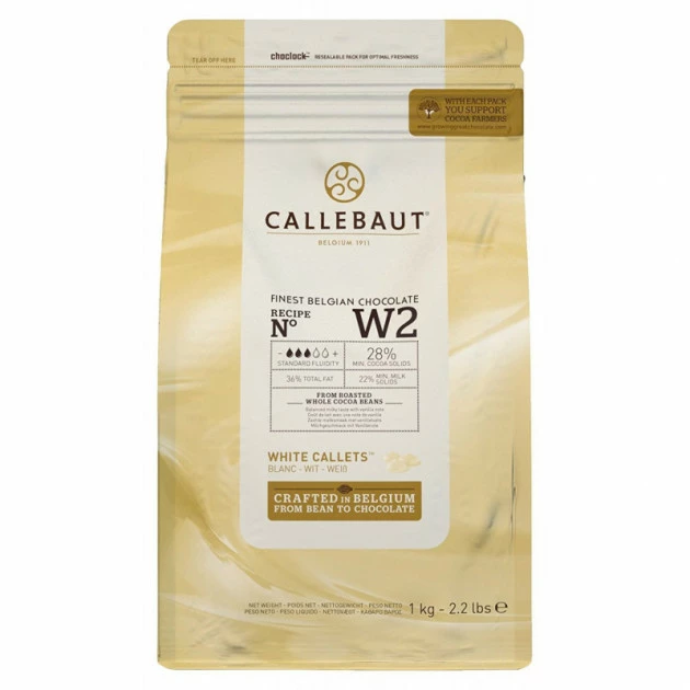 Chocolat Blanc 28% W2 1kg Callebaut 3 Chocolat Blanc 28% W2 1kg Callebaut