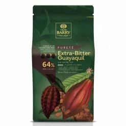 Chocolat noir Extra-Bitter Guayaquil pistoles 5 kg -Pavoni Shop chocolat noir extra bitter guayaquil pistoles 5 kg 1