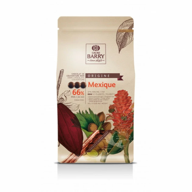 Chocolat noir origine Mexique 66% 1 kg Pistoles 4 Chocolat noir origine Mexique 66% 1 kg Pistoles – Image 2