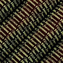 Feuille Transfert Chocolat Motif Joyeuses Fêtes 250x400 mm (x3) Florensuc