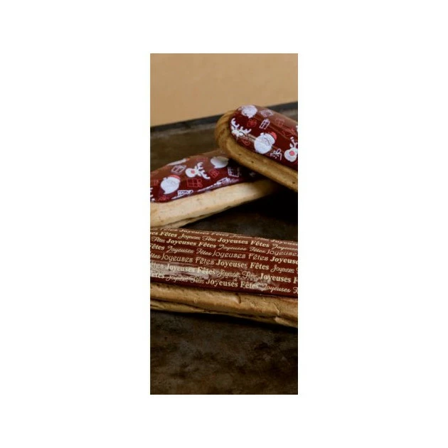 Feuille Transfert Chocolat Motifs Noël 250x400 mm (x3) Florensuc 7 Feuille Transfert Chocolat Motifs Noël 250x400 mm (x3) Florensuc – Image 5