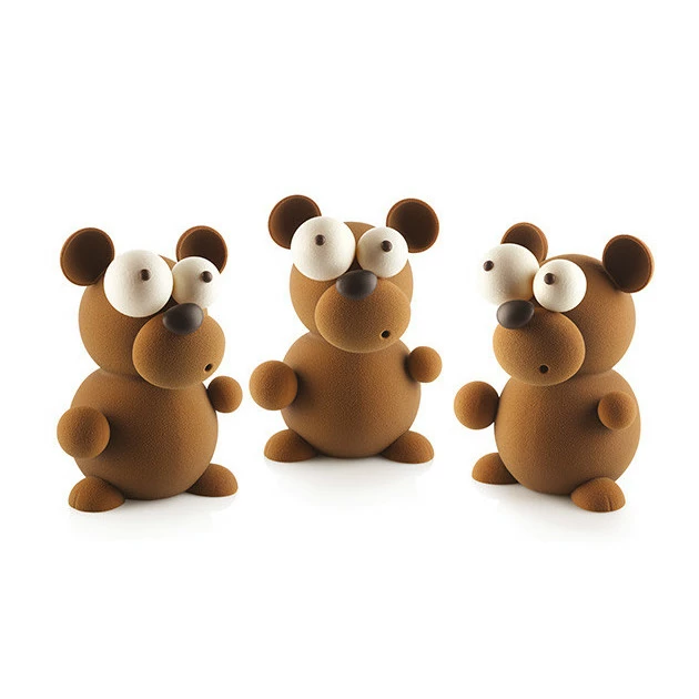 Kit Moules Chocolat Ours en PVC 14 x 16 x 21 cm (x5) Silikomart 9 Kit Moules Chocolat Ours en PVC 14 x 16 x 21 cm (x5) Silikomart – Image 7