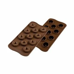 Moule à Chocolat 11 Couronnes Easy Choc - Silicone Spécial Chocolat -Pavoni Shop moule a chocolat 11 couronnes easy choc silicone special chocolat 2