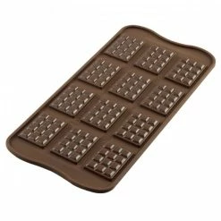 Moule à Chocolat 12 Mini Tablettes Easy Choc - Silicone Spécial Chocolat