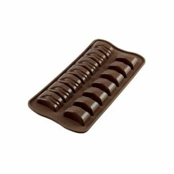 Moule à Chocolat 14 Rectangles Ondulés Easy Choc - Silicone Spécial Chocolat