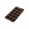 Moule à Chocolat 15 Boules Easy Choc - Silicone Spécial Chocolat -Pavoni Shop moule a chocolat 15 boules easy choc silicone special chocolat