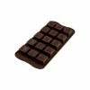 Moule à Chocolat 15 Carrés Easy Choc - Silicone Spécial Chocolat -Pavoni Shop moule a chocolat 15 carres easy choc silicone special chocolat