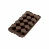 Moule à Chocolat 15 Ronds Nervurés Easy Choc - Silicone Spécial Chocolat -Pavoni Shop moule a chocolat 15 ronds nervures easy choc silicone special chocolat