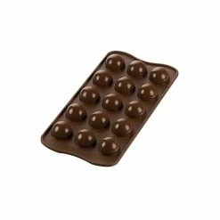 Moule à Chocolat 15 Truffes Easy Choc - Silicone Spécial Chocolat -Pavoni Shop moule a chocolat 15 truffes easy choc silicone special chocolat 4