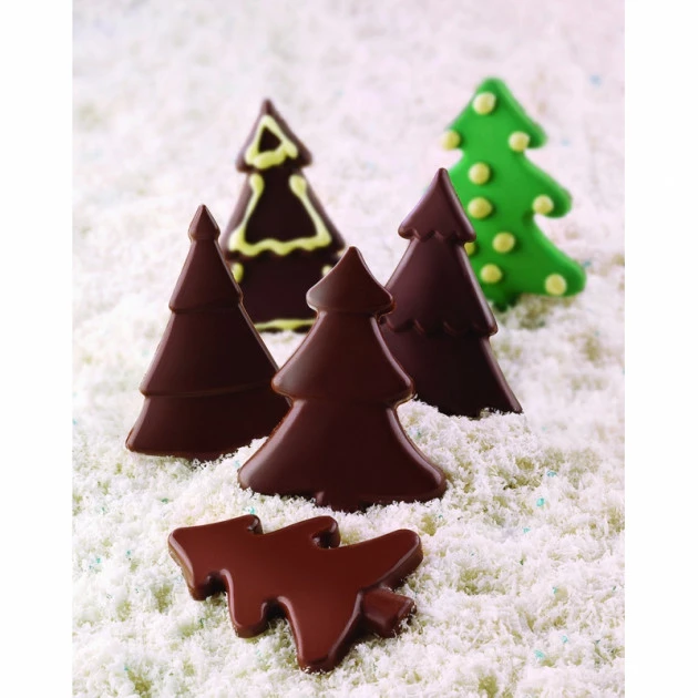 Moule à Chocolat 4 Sapins Easy Choc - Silicone Spécial Chocolat Moule à Chocolat 4 Sapins Easy Choc - Silicone Spécial Chocolat -Pavoni Shop moule a chocolat 4 sapins easy choc silicone special chocolat 1
