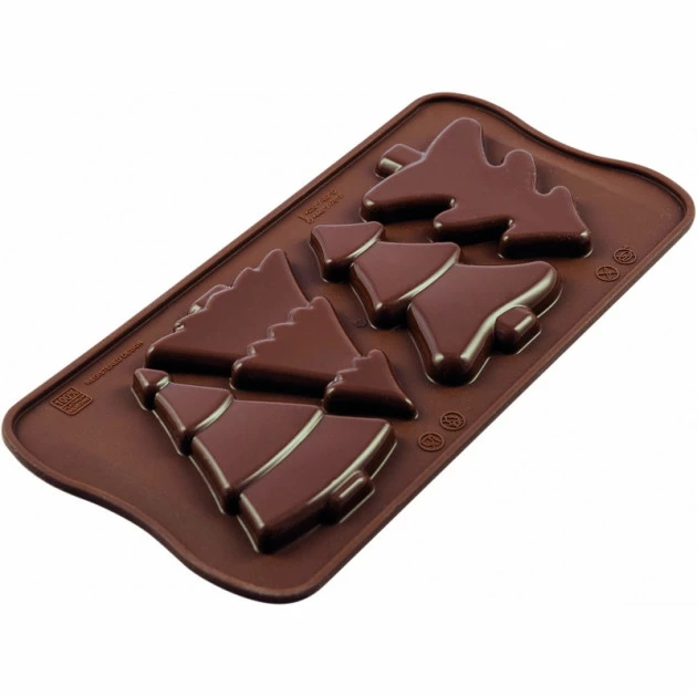 Moule à Chocolat 4 Sapins Easy Choc - Silicone Spécial Chocolat Moule à Chocolat 4 Sapins Easy Choc - Silicone Spécial Chocolat -Pavoni Shop moule a chocolat 4 sapins easy choc silicone special chocolat