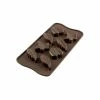Moule à Chocolat 8 Feuilles Easy Choc - Silicone Spécial Chocolat -Pavoni Shop moule a chocolat 8 feuilles easy choc silicone special chocolat