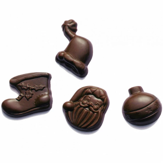 Moule à Chocolat Friture de Noël (x24) Barry 3 Moule à Chocolat Friture de Noël (x24) Barry