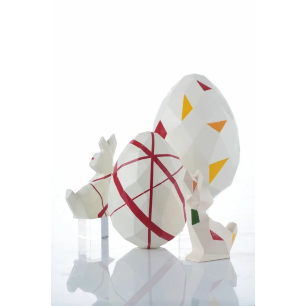 Moule à Chocolat Oeuf Origami 18 cm Barry 4 Moule à Chocolat Oeuf Origami 18 cm Barry – Image 2