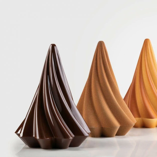 Moule Chocolat Arbre Twirl Ø 15 x H 20 cm (x2) Pavoni 4 Moule Chocolat Arbre Twirl Ø 15 x H 20 cm (x2) Pavoni – Image 2