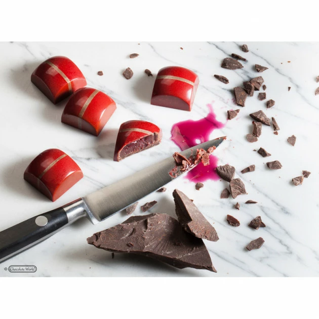 Moule Chocolat Carré Bombé 25,5 mm (x24) Chocolate World 5 Moule Chocolat Carré Bombé 25,5 mm (x24) Chocolate World – Image 3