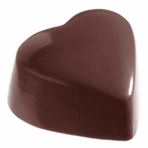 Moule Chocolat Cœur Haut Plat 3,5 x 3,1 cm (x32) Chocolate World 3 Moule Chocolat Cœur Haut Plat 3,5 x 3,1 cm (x32) Chocolate World