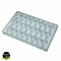 Moule Chocolat Fève Cacao 47,5 mm (x24) Chocolat Form -Pavoni Shop moule chocolat feve cacao 475 mm x24 chocolat form 2