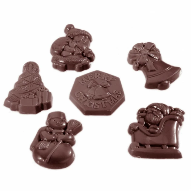 Moule Chocolat Figurines de Noël (x18) Chocolate World 3 Moule Chocolat Figurines de Noël (x18) Chocolate World