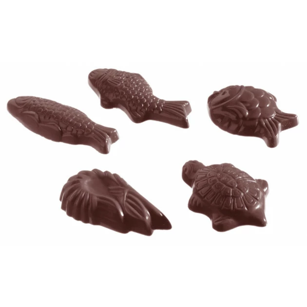 Moule Chocolat Fritures Animaux Marins 38x20mm (x28) Chocolate World Moule Chocolat Fritures Animaux Marins 38x20mm (x28) Chocolate World -Pavoni Shop moule chocolat fritures animaux marins 38x20mm x28 chocolate world