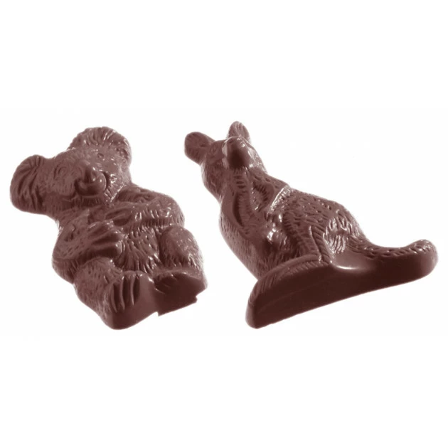 Moule Chocolat Kangourou et Koala 60 mm (x12) Chocolate World 3 Moule Chocolat Kangourou et Koala 60 mm (x12) Chocolate World