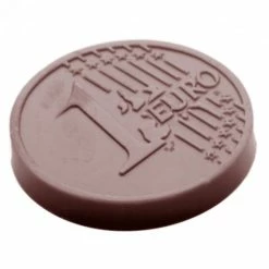 Moule Chocolat Pièce 1 Euro Ø 35 mm (x21) Chocolate World
