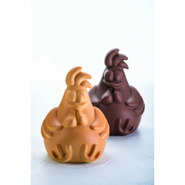 Moule Chocolat Poule Rafael 13,8 x 13,2 cm x H 18 cm (x2) Pavoni 3 Moule Chocolat Poule Rafael 13,8 x 13,2 cm x H 18 cm (x2) Pavoni