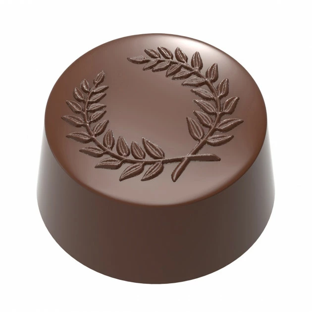 Moule Chocolat Praline Ronde Laurier 31 mm (x21) Chocolate World 3 Moule Chocolat Praline Ronde Laurier 31 mm (x21) Chocolate World