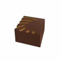 Moule Chocolat Pralines Carrées Striées 25 mm (x28) Pop Chocolat