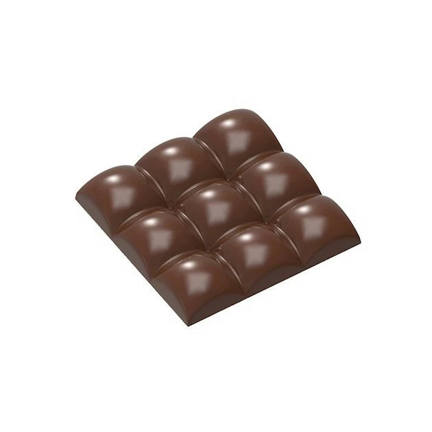 Moule Chocolat Tablette 9 Carrés Bombés 79,5 mm (x3) Chocolate World 3 Moule Chocolat Tablette 9 Carrés Bombés 79,5 mm (x3) Chocolate World