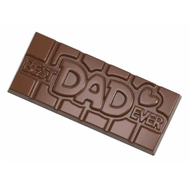 Moule Chocolat Tablette Best Dad Ever (x4) Chocolate World 5 Moule Chocolat Tablette Best Dad Ever (x4) Chocolate World – Image 3