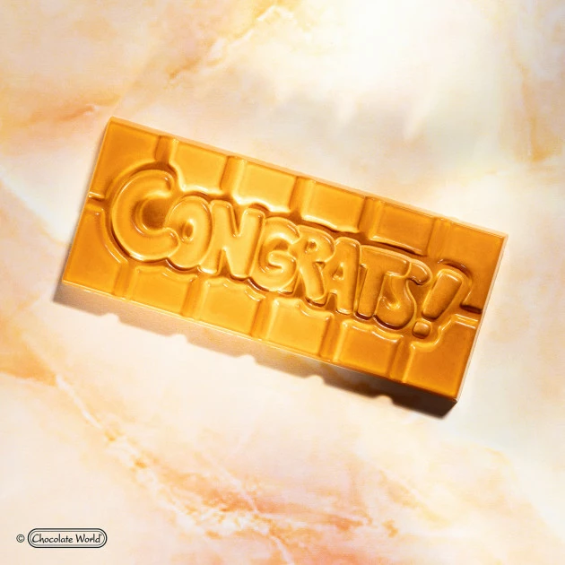 Moule Chocolat Tablette Congrats (x4) Chocolate World 4 Moule Chocolat Tablette Congrats (x4) Chocolate World – Image 2