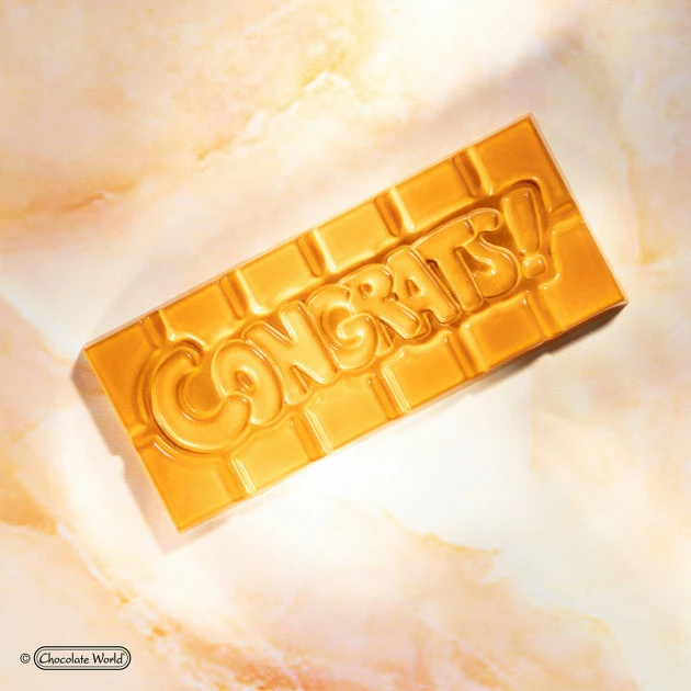 Moule Chocolat Tablette Congrats (x4) Chocolate World 6 Moule Chocolat Tablette Congrats (x4) Chocolate World – Image 4