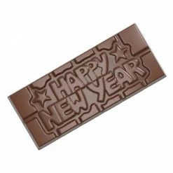 Moule Chocolat Tablette Happy New Year (x4) Chocolate World