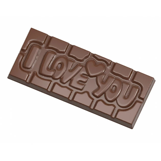 Moule Chocolat Tablette I love You (x4) Chocolate World 4 Moule Chocolat Tablette I love You (x4) Chocolate World – Image 2
