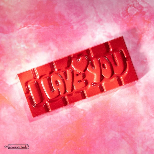 Moule Chocolat Tablette I love You (x4) Chocolate World 5 Moule Chocolat Tablette I love You (x4) Chocolate World – Image 3