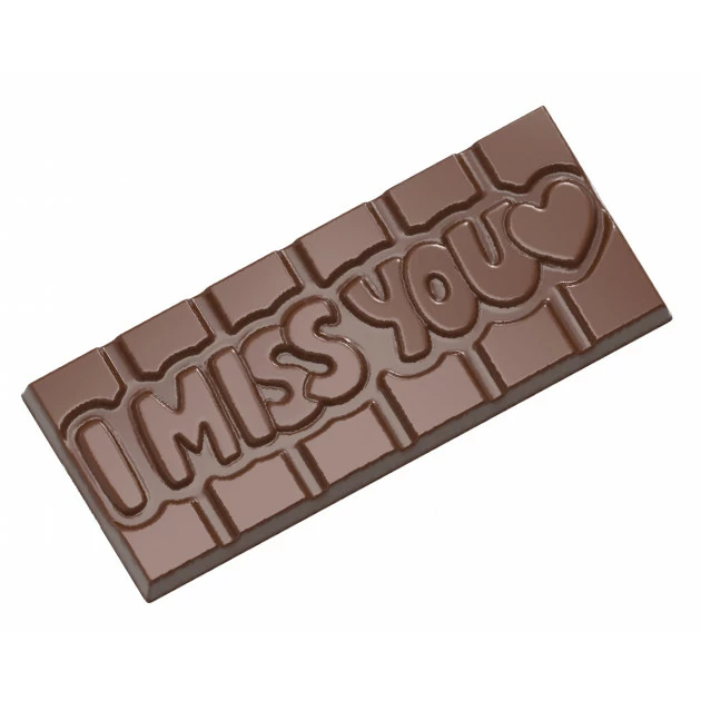 Moule Chocolat Tablette I Miss You (x4) Chocolate World 3 Moule Chocolat Tablette I Miss You (x4) Chocolate World