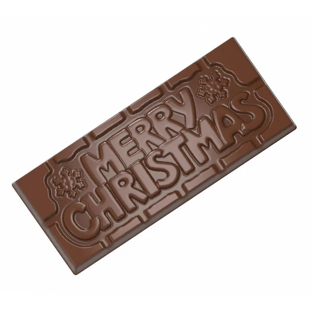 Moule Chocolat Tablette Merry Christmas (x4) Chocolate World 3 Moule Chocolat Tablette Merry Christmas (x4) Chocolate World