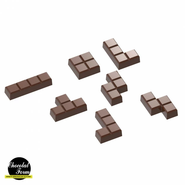 Moule Chocolat Tetromino (x14) Chocolat Form 3 Moule Chocolat Tetromino (x14) Chocolat Form