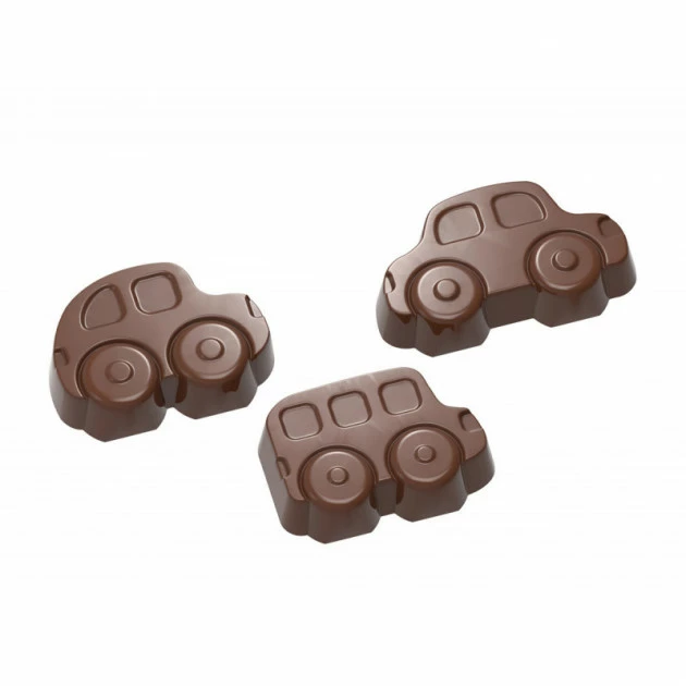 Moule Chocolat Voitures 37,5 mm (x24) Chocolate World 3 Moule Chocolat Voitures 37,5 mm (x24) Chocolate World