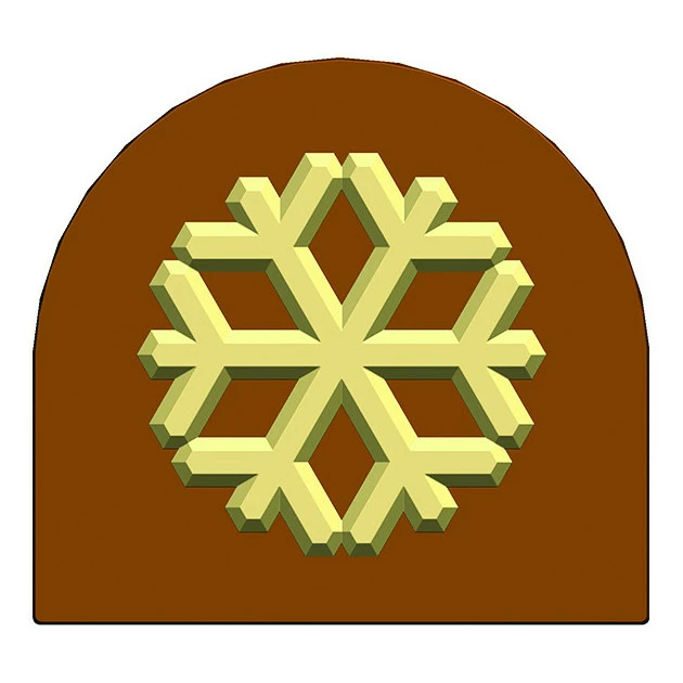 Moule Embout de bûche Flocon 78 x 85 mm Mallard Ferrière Moule Embout de bûche Flocon 78 x 85 mm Mallard Ferrière -Pavoni Shop moule embout de buche flocon 78 x 85 mm mallard ferriere