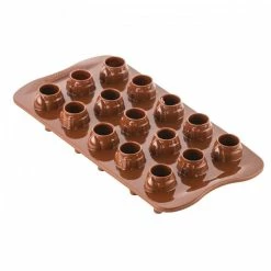 Moule Silicone à Chocolat Mr & Mrs Brown Silikomart Professional -Pavoni Shop moule silicone a chocolat mr mrs brown silikomart professional 2