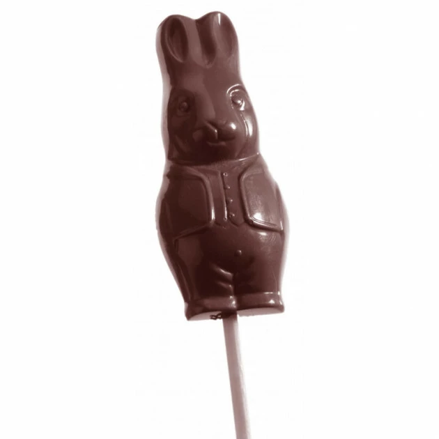Moule Sucette Chocolat Lapin 74 mm (x9) Chocolate World 3 Moule Sucette Chocolat Lapin 74 mm (x9) Chocolate World