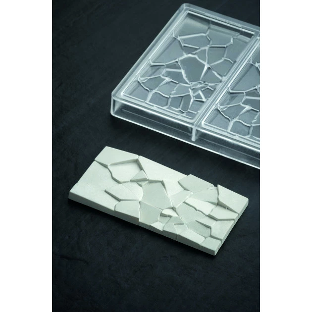 Moule Tablette Chocolat Crush 15,5 x 7,7 cm x H 1 cm (x3) Pavoni 3 Moule Tablette Chocolat Crush 15,5 x 7,7 cm x H 1 cm (x3) Pavoni