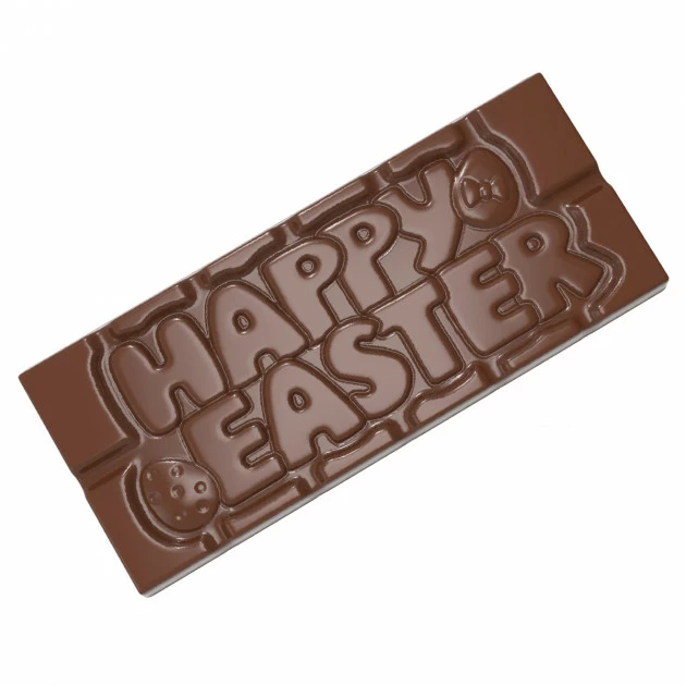 Moule Tablette Chocolat Happy Easter 11,8 x 5 cm (x4) Chocolate World 3 Moule Tablette Chocolat Happy Easter 11,8 x 5 cm (x4) Chocolate World