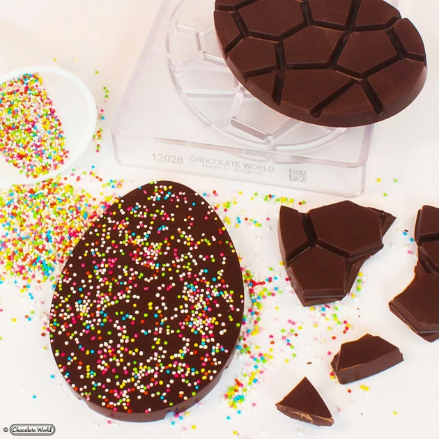Moule Tablette Chocolat Œuf de Pâques 14 x 9,2 cm (x2) Chocolate World 4 Moule Tablette Chocolat Œuf de Pâques 14 x 9,2 cm (x2) Chocolate World – Image 2