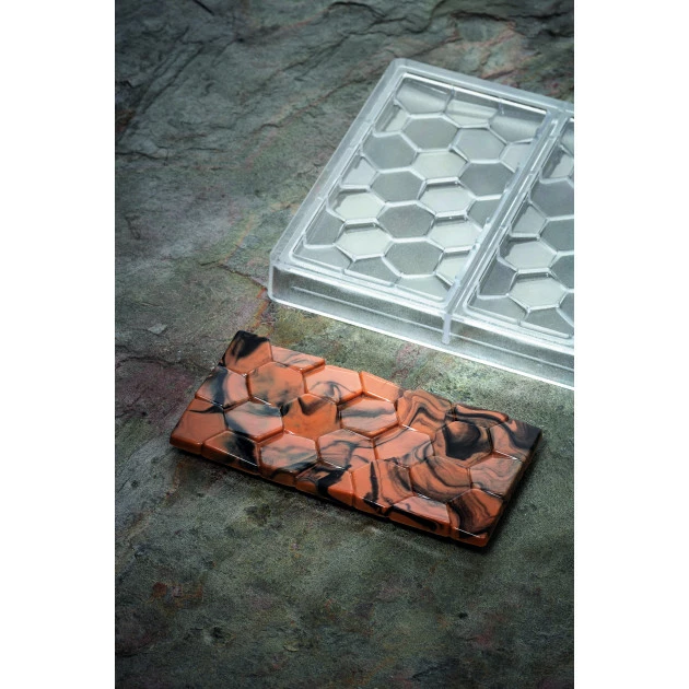 Moule Tablette Chocolat Pavé 15,5 x 7,8 cm x H 1 cm (x3) Pavoni 3 Moule Tablette Chocolat Pavé 15,5 x 7,8 cm x H 1 cm (x3) Pavoni