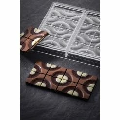 Moule Tablette Chocolat Target 15,4 x 7,7 cm x H 0,8 cm (x3) Pavoni 5 Moule Tablette Chocolat Target 15,4 x 7,7 cm x H 0,8 cm (x3) Pavoni -Pavoni Shop moule tablette chocolat target 154 x 77 cm x h 08 cm x3 pavoni 1