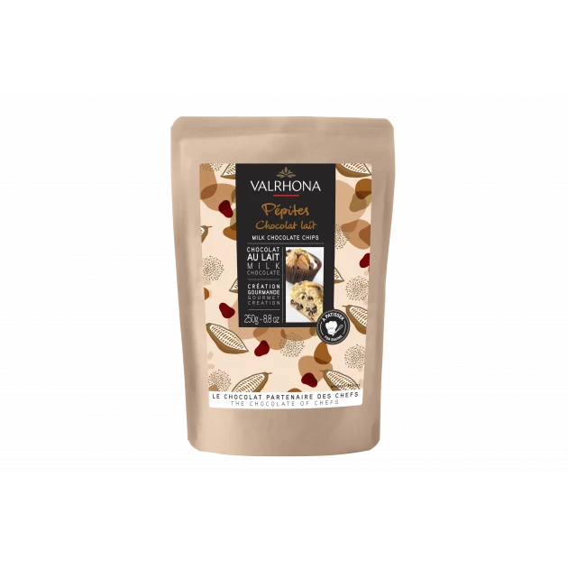 Pépites de Chocolat Lait 250g Valrhona 3 Pépites de Chocolat Lait 250g Valrhona